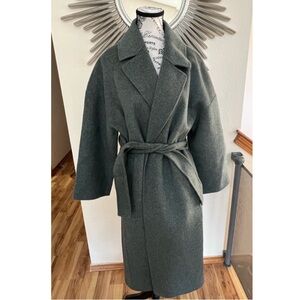 Louise Misha Wool Coat Sullyne Peacock Gray